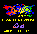 Devilish (Japan) Title Screen